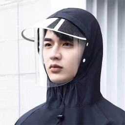 Capa de chuva de uma peça para motocicleta elétrica, roupa de ciclismo masculina, poncho de chuva longo de corpo inteiro, equipamento de chuva ao ar livre - Image 4