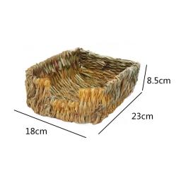 Gaiolas de Coelho Tecidas para Animais Pequenos, Mastigar Toy Mat, Cama House, Ninhos para Animais de Estimação, Hamster, Cobaia, Coelhinho, Acessórios - Image 3