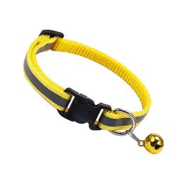 Colar de gato de nylon personalizado com sino, leve, reflexivo, resistente, para gatinhos menina e menino, xqmg - Image 1