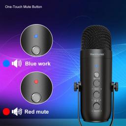 Professional USB Streaming Podcast PC Microfone Estúdio Cardioid Condensador Mic Kit com Boom Arm Para Gravação Twitch YouTube - Image 4