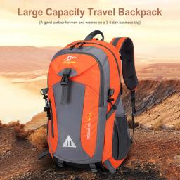 Mochila impermeável portátil ultraleve, saco dobrável de montanhismo, escalada ao ar livre ciclismo viagem mochila, caminhadas mochila, 40L, 840D - Image 2