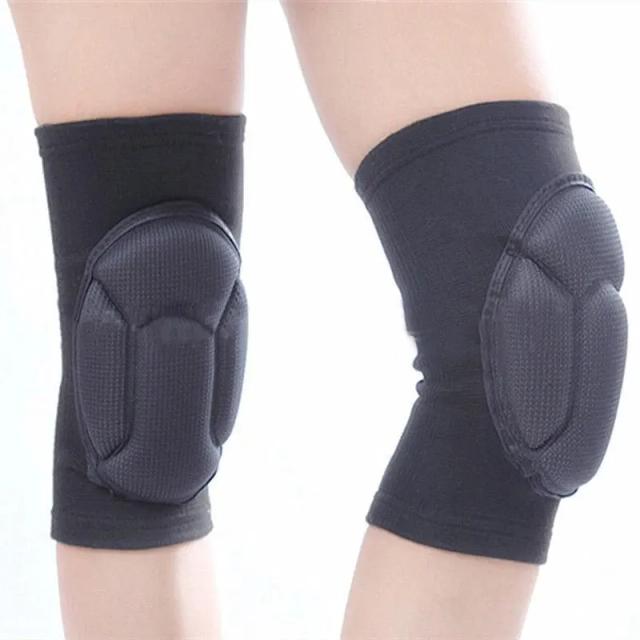 Joelheiras de Voleibol com Espessa Esponja Protetora e Anticolição, 1 Par de Almofadas Antiderrapantes para Dança e Luta