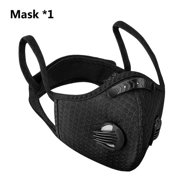 Máscara Ciclismo Esportiva Respirável com Filtro de Carvão Ativado