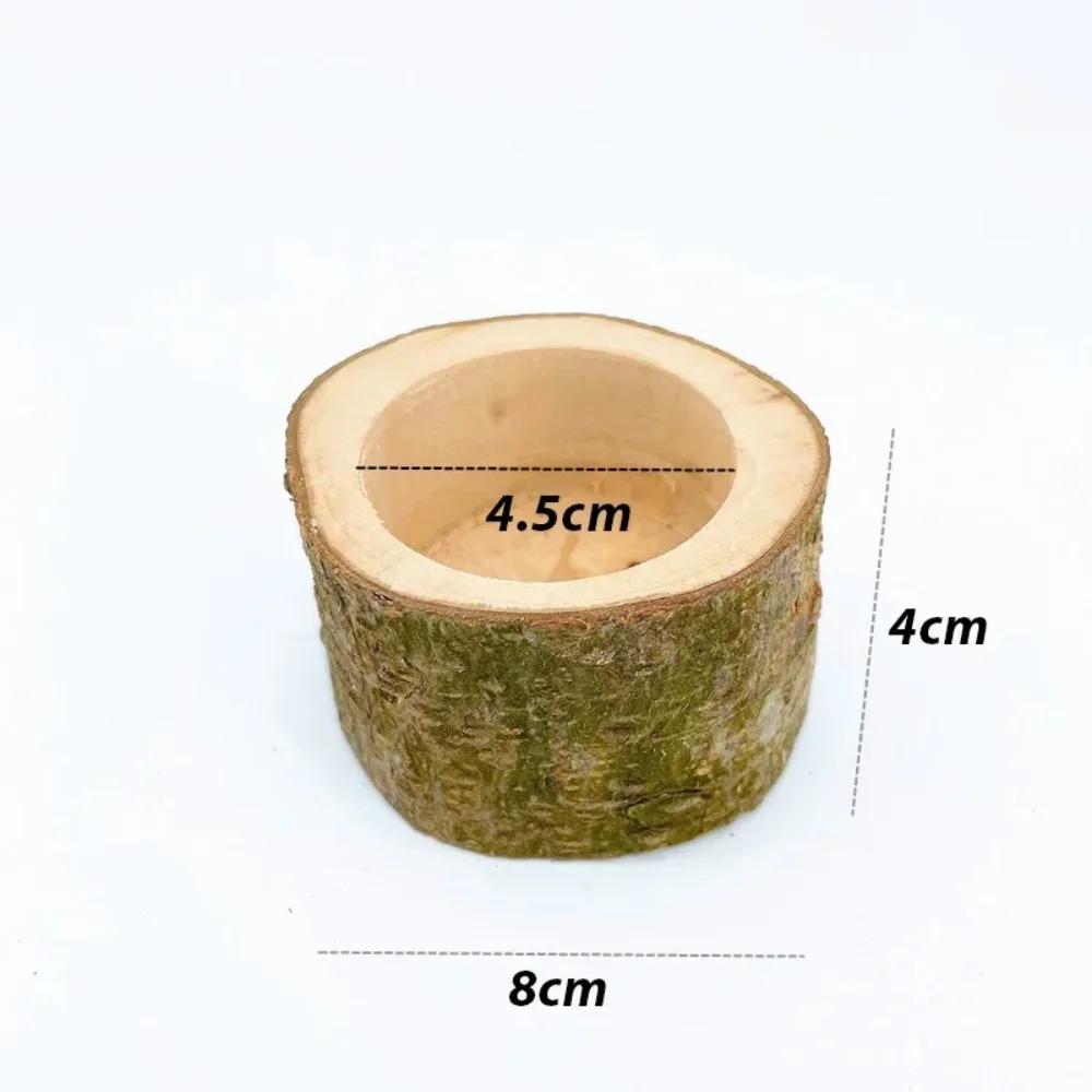 Tigela de madeira para pequenos animais, hamster pet, urso dourado, esquilo, tigelas de comida - Image 1