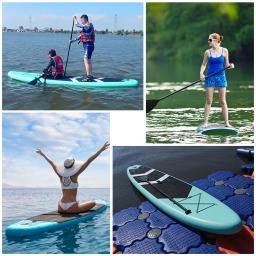 Inflável Stand Up Paddle Board, antiderrapante S UP Board, prancha de surf com bomba de ar Carry Bag, barco em pé, Wakeboard, Longboard - Image 5