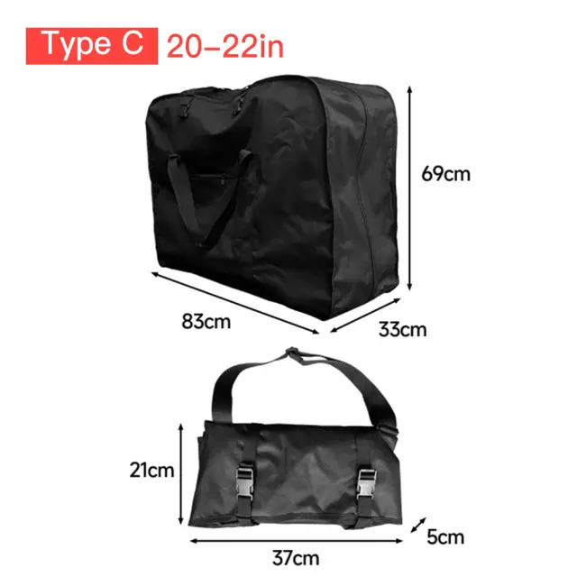 Saco de Viagem Dobrável para Bicicletas - Transporte Prático para 14-26 Polegadas