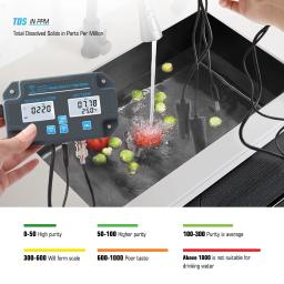 Yieryi Salt TEMP Data Logger, Monitor para tanques de peixes, Medidor de qualidade da água, Smart WiFi Aquário, Salinidade da água do mar, PH, CE, TDS - Image 3