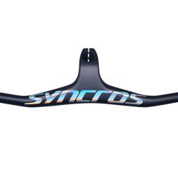 Syncros fibra de carbono mountain bike integrado guiador haste 28.6mm mtb bicicleta guiador em forma única-17 graus 70/80/90/100mm - Image 4