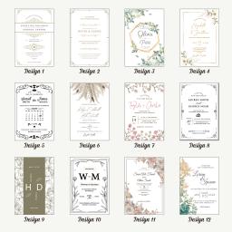 Convite personalizado do casamento acrílico, Convite claro elegante, Convites elegantes, Design minimalista - Image 6