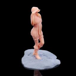 1/87 1:64 1/43 figura cabeça de toque dona de casa miniatura modelo tabela areia vilão cena precisa ser colorido por si mesmo - Image 2