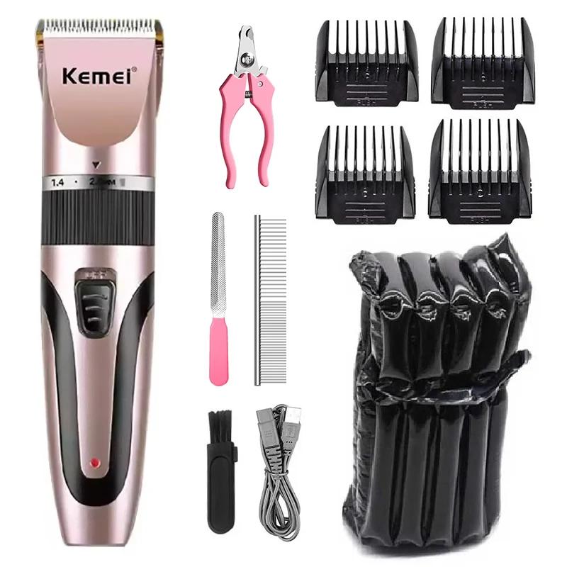 Profissional Pet Grooming Clipper Kit, Aparador De Pêlos Do Cão, Cat Barbeador Elétrico, Lâmina De Cerâmica Recarregável, Máquina De Corte De Cabelo Animais - Image 1