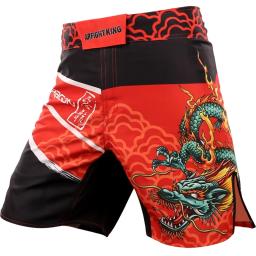 Combate abrangente mma jiujitsu shorts resistentes ao desgaste de secagem rápida treinamento sanda elástico muay thai exercício calças de fitness - Image 5