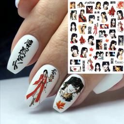 3d adesivos para nail art, história de amor, dois desenhos animados coreanos bonitos, decalques, controles deslizantes, diy, tslc-407, tsc-330 - Image 5