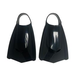 Barbatanas de treinamento de natação profissional adulto confortável silicone barbatana de energia de natação design esquerdo-direito nadadeiras de lâmina curta - Image 1