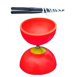 Engraçado chinês yoyo 3 rolamento diabolo conjunto varas de metal saco brinquedos para crianças adultos idosos brinquedo - Image 3