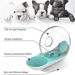 Caracol em forma automática pet água dispensador, gato e cão beber copo, filtro de grande capacidade, gato tigela, Pet fornecimentos - Image 3