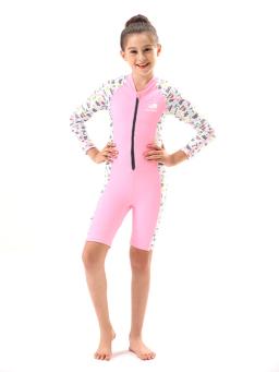 Fato de mergulho completo para crianças, wetsuit de peça única infantil, manga comprida, proteção UV, roupa de banho para surf, mantenha-se aquecido - Image 2