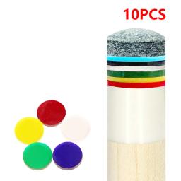 10 pçs 1.5cm almofadas de ponta clara diâmetro 15mm jogar cue quebrar salto cue carom piscina cue snooker & bilhar acessórios - Image 1