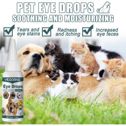 Colírio de estimação para gatos e cães, Gotas de limpeza ocular, Colírio para cães, Essência de mancha de lágrima, Linhada, 30ml - Image 4