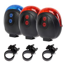 Alta qualidade bicicleta aviso de segurança led luz da bicicleta luzes laser led piscando lâmpada cauda luz traseira ciclismo 5 led + 2 laser - Image 5