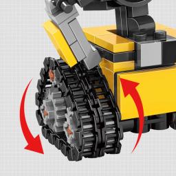 Filme clássico 200 + pçs mini robô wall-e moc blocos de construção modelo diy tijolos kits brinquedos criativos para crianças presentes adultos - Image 4