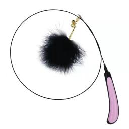 Novos suprimentos para animais de estimação super longa vara macia provocando gato vara de penas provocando gato vara sino soando brinquedos do gato suprimentos para animais de estimação brinquedos do gato - Image 6