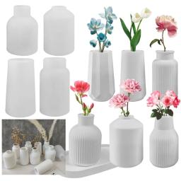 Vaso ornamento molde de silicone diy gesso arranjo flor frasco armazenamento mesa resina cola epoxy molde casa artesanato decoração - Image 1