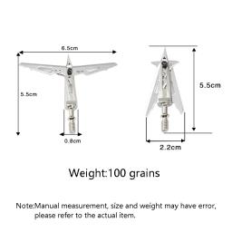 Seta lâminas fixas para a caça, acessórios tiro com arco, seta dicas, 2 lâminas, 3/6pcs - Image 5
