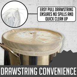 Homebrew Mesh Filtro Bag para Brewing, Malt Boiling, Wort Mash Filtro Ferramenta, Nylon Food Strainer, Nut Milk Juice Filte - Image 2