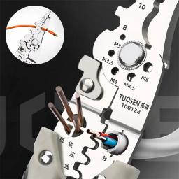 Frisador de fio elétrico ajustável, Cortador de cabo, Ferramenta automática Wire Stripper, Eletricista Multi Stripper, Alicates HandTool - Image 1