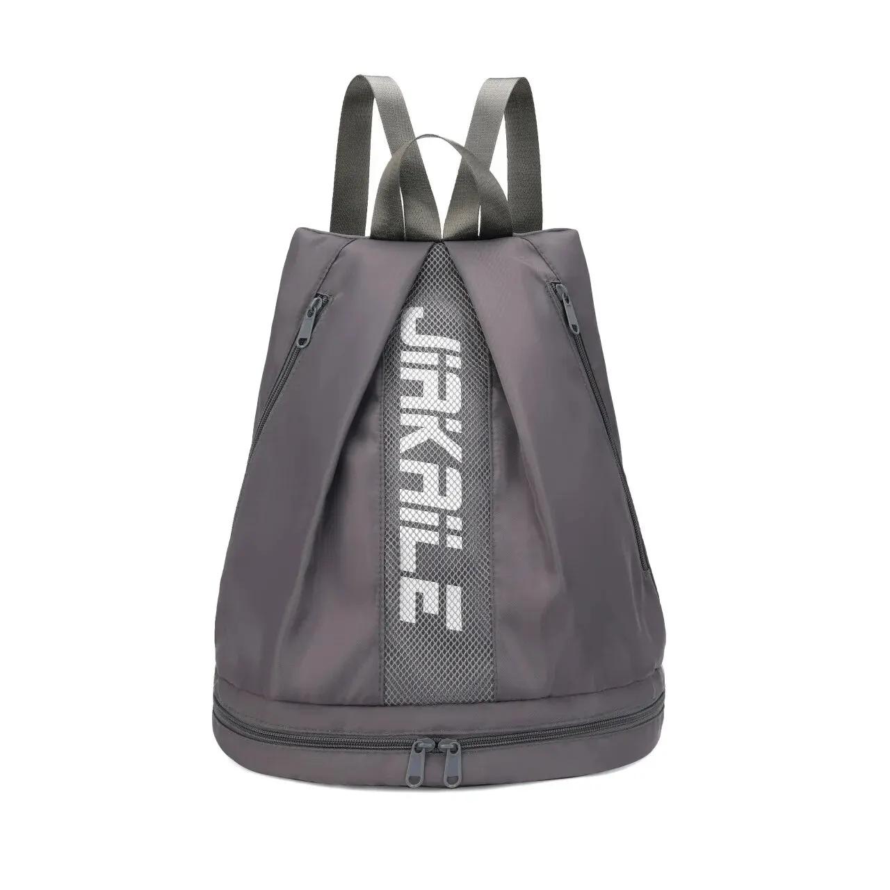 Mochila esportiva impermeável para mulheres Bolsa de grande capacidade Separação seca e úmida Compartimento de sapato - Image 1