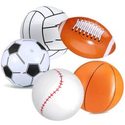 Bola inflável de 12 polegadas para o futebol, rugby, futebol, rugby, basquete, piscina, praia, esportes, verão - Image 1