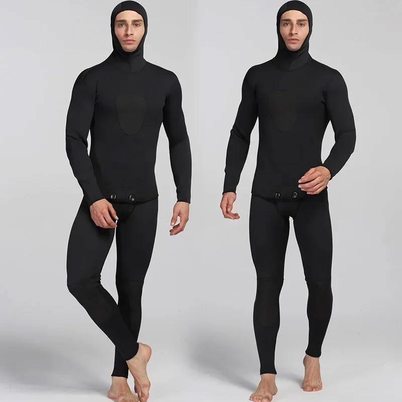 Roupa de mergulho 3mm de mergulho de duas peças ao ar livre quente à prova dwaterproof água traje de surf - Image 1