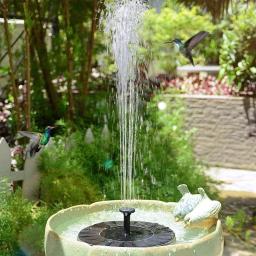 Mini Solar Powered Fonte De Água, Pássaro Banhos, Cachoeira Ao Ar Livre, Fontes De Jardim, Piscina Lagoa Decoração, Novo - Image 3