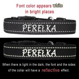Coleira de nylon reflective personalizada, acessório lost com nome do animal de estimação, anti-perda, para pitpequeno, médio e grande - Image 3