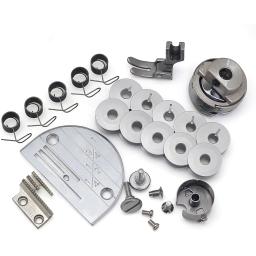 Conjunto de peças de máquinas de costura Estojo de bobina Placa de agulha Gancho giratório para Singer Juki Acessórios para máquinas de costura industrial - Image 3