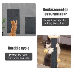 Auto-adesivo Cat Scratching Mat, Escalada Pad, Wall Scraping, Proteção Móveis, Sofá - Image 4
