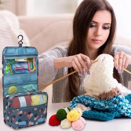 Crochet colorido ganchos Kit com caso, fios de tecer, punho ergonômico, iniciante, amantes, agulhas - Image 3