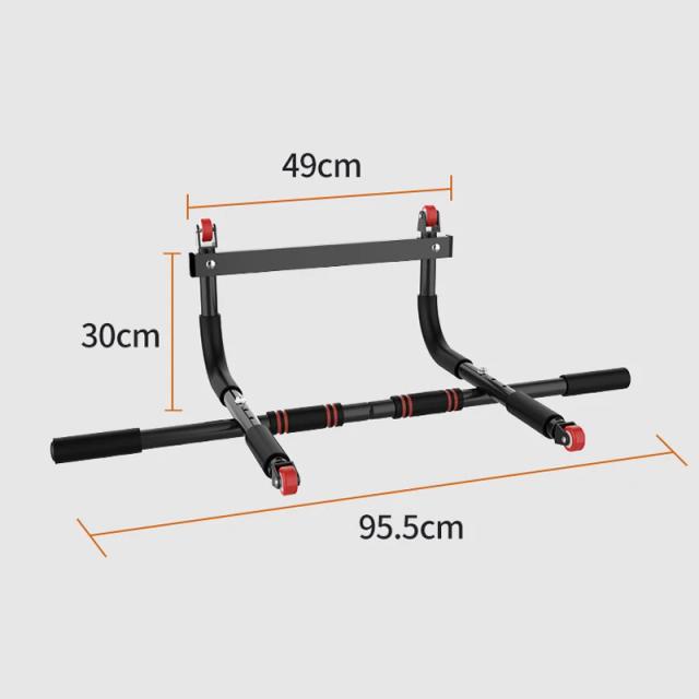 Barras de Exercício Horizontal para Pull-Up, Treinador de Força com Punho de Aperto, Ideal para Academia em Casa e Musculação Sem Perfuração