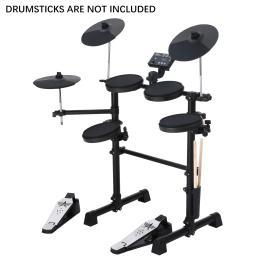 Kit de Bateria Eletrônica para Adulto Iniciante, Hi-Hat Pedais, Conexão USB MIDI, Presentes de Música, 8 PCs, 144 Sons - Image 1