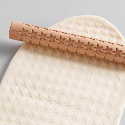 Textura de madeira rolo rolo de lama relevos cerâmica cerâmica arte em relevo haste padrão flor diy argila artesanato ferramenta - Image 4
