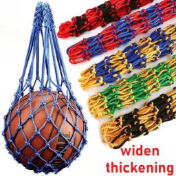 1p bola net saco de basquete sacola juventude rede de futebol esportes ao ar livre malha de náilon armazenamento tipo bola engrossado saco de rede bola calcio - Image 1