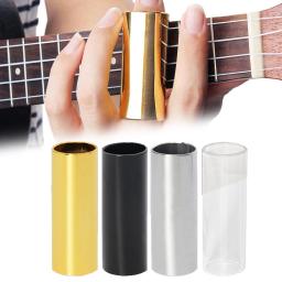 Guitarra Slide Bar Finger Slides, Metal, vidro para guitarra, Ukulele, Acessórios de instrumentos de corda, claro, alto, 70mm x 25mm - Image 6
