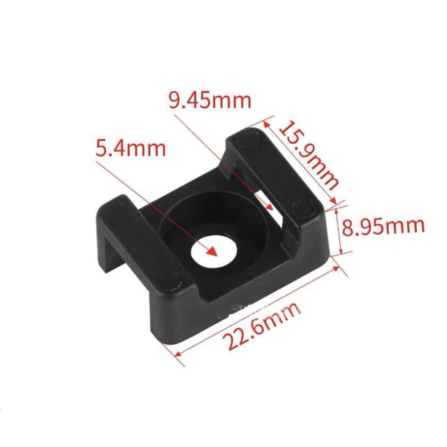 Suporte para Fios com 50 Cabos, Base Tipo Saddle para Montagem com Parafuso, Ideal para Organizar Cabos USB e de Dados