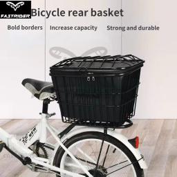 Grande Capacidade Metal cesta de bicicleta, impermeável, impermeável, Pet, Bold traseira, bicicleta saco, bicicleta acessórios - Image 4
