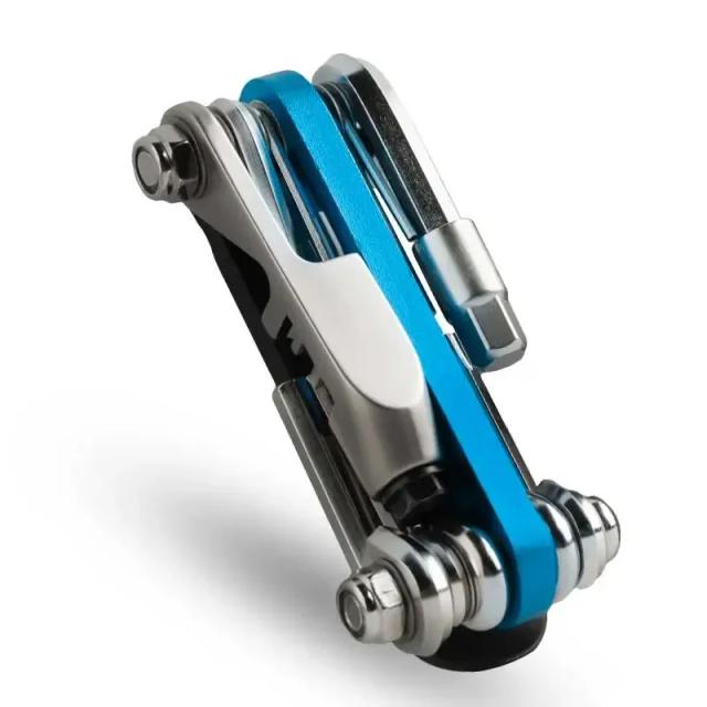 Kit Multifuncional 14 em 1 para Reparo de Bicicletas - Conjunto Completo de Manutenção em Liga de Aço com Chave de Fenda Cruzada e Cortador de Corrente