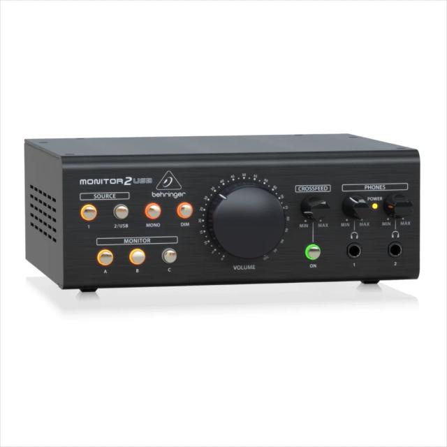 Monitor de Estúdio Behringer com USB, Controle de Volume e Amplificador de Fone de Ouvido Embutido