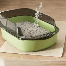 Totalmente Fechado Caixa De Areia De Gato, Kitty Sandbox, Lado Alto, Banheiro à Prova De Respingos, Bedpans Com Colher De Areia De Animais De Estimação, Suprimentos De Gato De Limpeza - Image 3