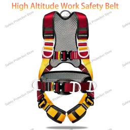 Five Point High Altitude Work Safety Harness, Cinto De Segurança De Corpo Inteiro, Treinamento De Escalada Ao Ar Livre, Equipamento De Proteção De Construção - Image 1