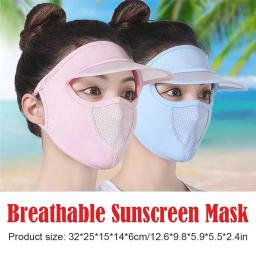 Máscara completa do protetor solar do verão para o ciclismo, Anti UV, Chapéu de sol respirável, Cobertura facial completa, Chapéus de proteção ao ar livre - Image 6